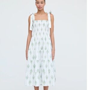 Hill House Elegant The Ribbon Ellie Nap Floral Dress Midi size M